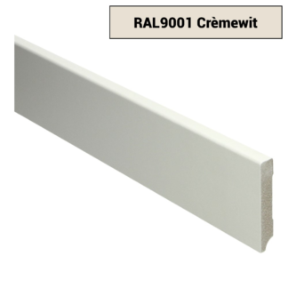 MDF Moderne plint 70x12 voorgelakt RAL 9001