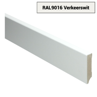 MDF Moderne plint 70x15 voorgelakt RAL 9016