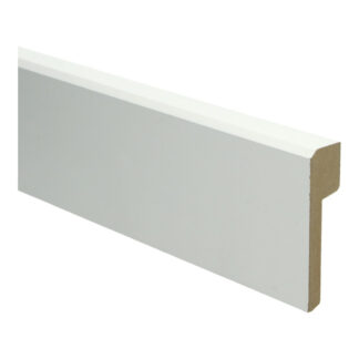 MDF Renovatieplint klassiek 85x22 voorgelakt RAL 9010