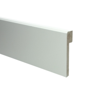 MDF Renovatieplint klassiek 120x22 voorgelakt RAL 9010