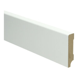 MDF Moderne plint 70x15 wit voorgelakt RAL 9010