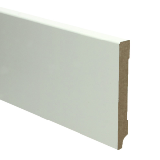 MDF Moderne plint 120x15 wit voorgelakt RAL 9010