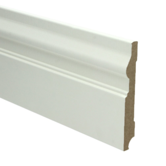 MDF Renaissance plint 120x15 wit voorgelakt RAL 9010