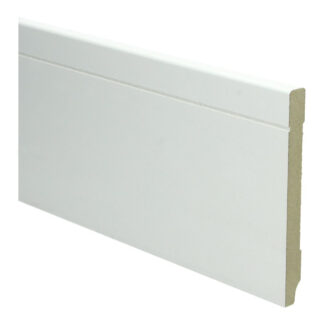 MDF Tijdloze plint 120x12 wit voorgelakt RAL 9010