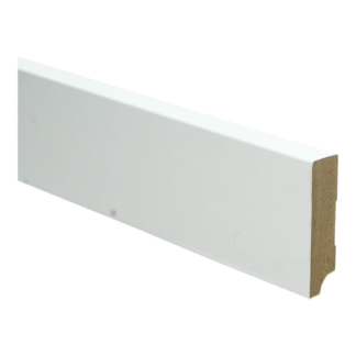 MDF plint recht 70x18 wit gefolied