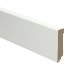 MDF Moderne plint 70x15 RAL 9010 + uitsparing