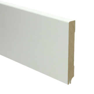 MDF Moderne plint 120x15 RAL 9010 + uitsparing