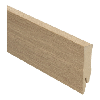 Plint Afwerklijst M Pl Str Fijngestreept Eiken Naturel 70x14 mm