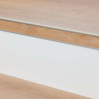 Stootbord PVC RAL 9016 Wit Steenstructuur